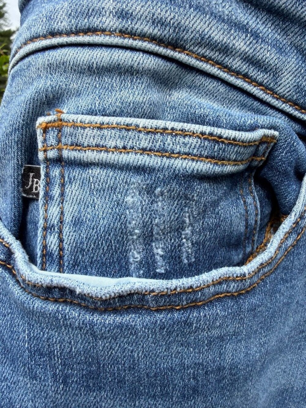 Judy Blue Distressed Bootcut Raw Hem Jeans Size 20W - Picture 5 of 14
